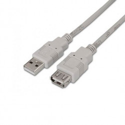 CABLE EXTENSOR USBA 20 A USBA 20 AISENS 18M BEIGE