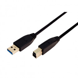 CABLE USBA 30 A USBB 30 LOGILINK 2M NEGRO