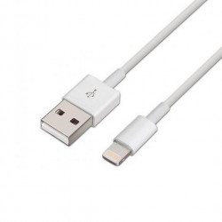 CABLE USBA 20 A LIGHTNING 20 AISENS 1M BLANCO