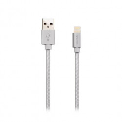 CABLE LIGHTNING TRENZADO A USBA 20 CANYON 1M WH