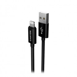 CABLE LIGHTNING TRENZADO A USBA 20 CANYON 1M BK