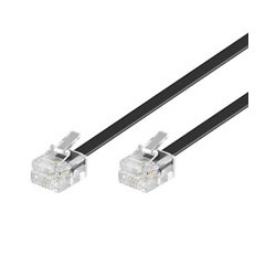 CABLE TELEFONO GOOBAY RJ11 3M NEGRO