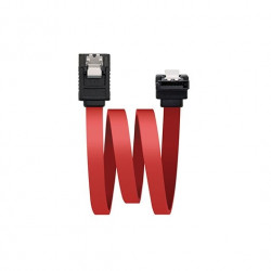 CABLE DATOS SATA ACODADO NANOCABLE 05M ROJO