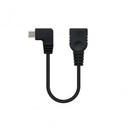CABLE OTG ACODADO USBA20 A MICRO USBB NANOCABLE 015M