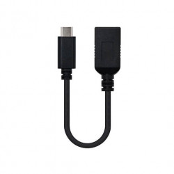 CABLE OTG USBA 31 A USBC 31 NANOCABLE 015M NEGRO