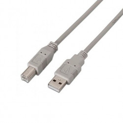 CABLE USBA 20 A USBB 20 AISENS 3M BEIGE