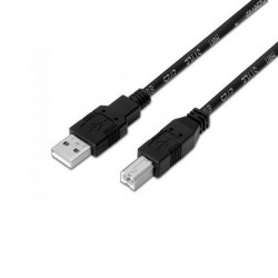 CABLE USBA 20 A USBB 20 AISENS 3M NEGRO