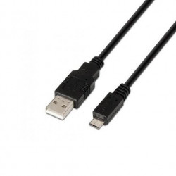 CABLE USBA 20 A MICRO USBB 20 AISENS 18M NEGRO