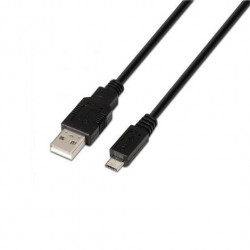 CABLE USBA 20 A MICRO USBB 20 AISENS 3M NEGRO