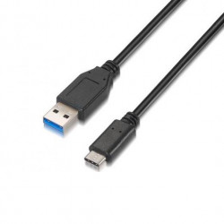 CABLE USBA 31 A USBC 31 AISENS 1M NEGRO