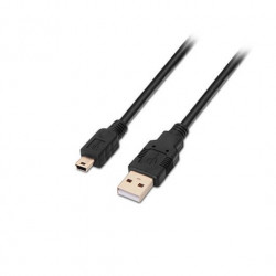 CABLE USBA 20 A MINI USBB 20 AISENS 05M NEGRO