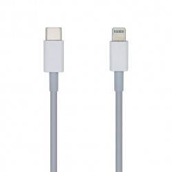 CABLE LIGHTNING A USB AISENS PARA APPLE 20CM BLANCO