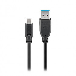 CABLE USBA 30 A USBC 30 GOOBAY 2M NEGRO