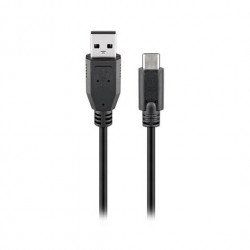 CABLE USBA 20 A USBC 20 GOOBAY 1M NEGRO