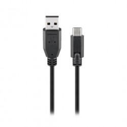 CABLE USBA 20 A USBC 20 GOOBAY 05M NEGRO