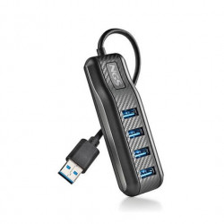 HUB 4 PUERTOS USB 20 NGS PORT 30 NEGRO