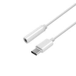 ADAPTADOR USB C M A JACK 35 H AISENS 15CM BLANCO