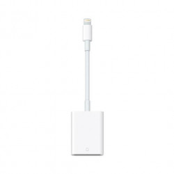 ADAPTADOR LIGHTNING A LECTOR TARJETAS SD APPLE BLANCO
