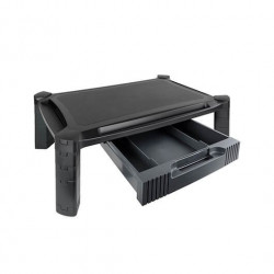 SOPORTE ELEVADOR MONITOR TOOQ REGULABLE CON CAJON