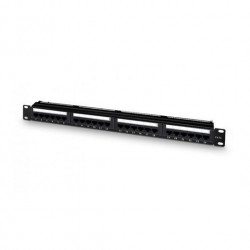 PANEL DE TRANSFERENCIA 1U 24P CAT 6 AISENS NEGRO