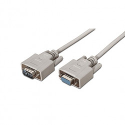 CABLE SERIE RS232 DB9 M H AISENS BEIGE 18M BEIGE