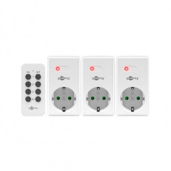 ENCHUFE INTELIGENTE GOOBAY CONTROL REMOTO PACK 3