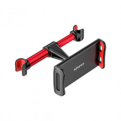SOPORTE COCHE SMARTPHONE TABLET AISENS NEGRO ROJO