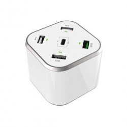CARGADOR USB CASA AISENS 48W BLANCO