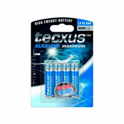 PILA ALCALINAS TECXUS AAA PACK 4