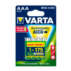PILA RECARGABLES VARTA AAA 800MAH PACK 4